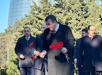 Türkiyənin vitse-prezidenti Şəhidlər Xiyabanını və “Türk şəhidliyi” abidəsini ziyarət edib