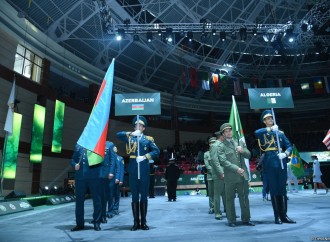 Bakıda keçirilən hərbçilər arasında güləş üzrə dünya çempionatınin bağlanış mərasimi kecirilib
