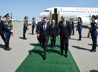 Qırğızıstan Prezidenti Sadır Japarov Azərbaycana dövlət səfərinə gəlib