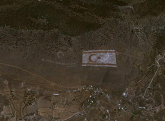 Şimali Kipr və Türkiyə bayraqlarının peykdən görüntüsü paylaşılıb