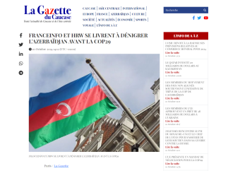 “La Gazette du Caucase” Fransanın Azərbaycana qarşı dezinformasiyasını ifşa edib