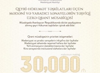Mədəniyyət Nazirliyi QHT-lər üçün qrant müsabiqəsi elan edir