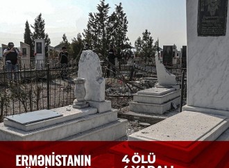 Zəfər xronikası. 15 oktyabr 2020-ci il: Birinci vitse-prezident Mehriban Əliyeva Ermənistanın Tərtərdə dəfn zamanı insanları atəşə tutması ilə bağlı paylaşım edib