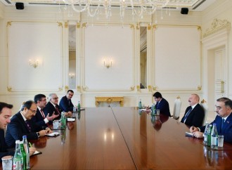 Prezident İlham Əliyev Türkiyənin vitse-prezidenti Cevdet Yılmazı qəbul edib