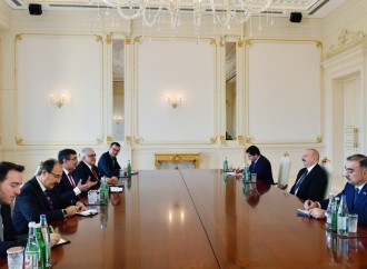 Prezident İlham Əliyev Türkiyənin vitse-prezidenti Cevdet Yılmazı qəbul edib