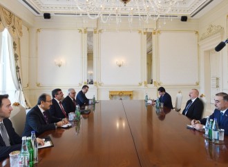 Prezident İlham Əliyev Türkiyənin vitse-prezidenti Cevdet Yılmazı qəbul edib