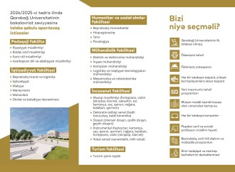Qarabağ Universitetinin bukleti hazırlanıb
