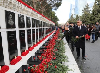 Səhiyyə Nazirliyinin rəhbərliyi 20 Yanvar şəhidlərinin əziz xatirəsini ehtiramla yad edib 
