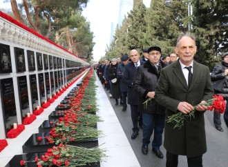 Səhiyyə Nazirliyinin rəhbərliyi 20 Yanvar şəhidlərinin əziz xatirəsini ehtiramla yad edib 