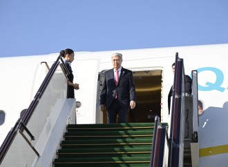 Qazaxıstan Prezidenti Kasım-Jomart Tokayev Azərbaycana səfərə gəlib