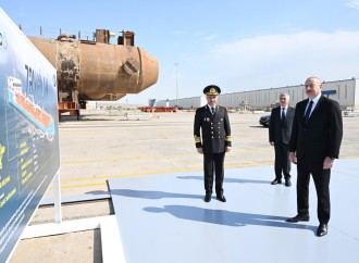 Prezident İlham Əliyev “Zəngilan” tankerinin istismara verilməsi mərasimində iştirak edib