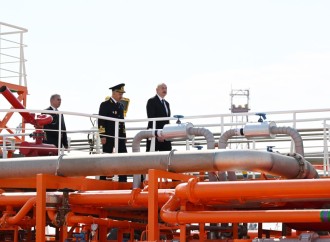 Prezident İlham Əliyev “Zəngilan” tankerinin istismara verilməsi mərasimində iştirak edib